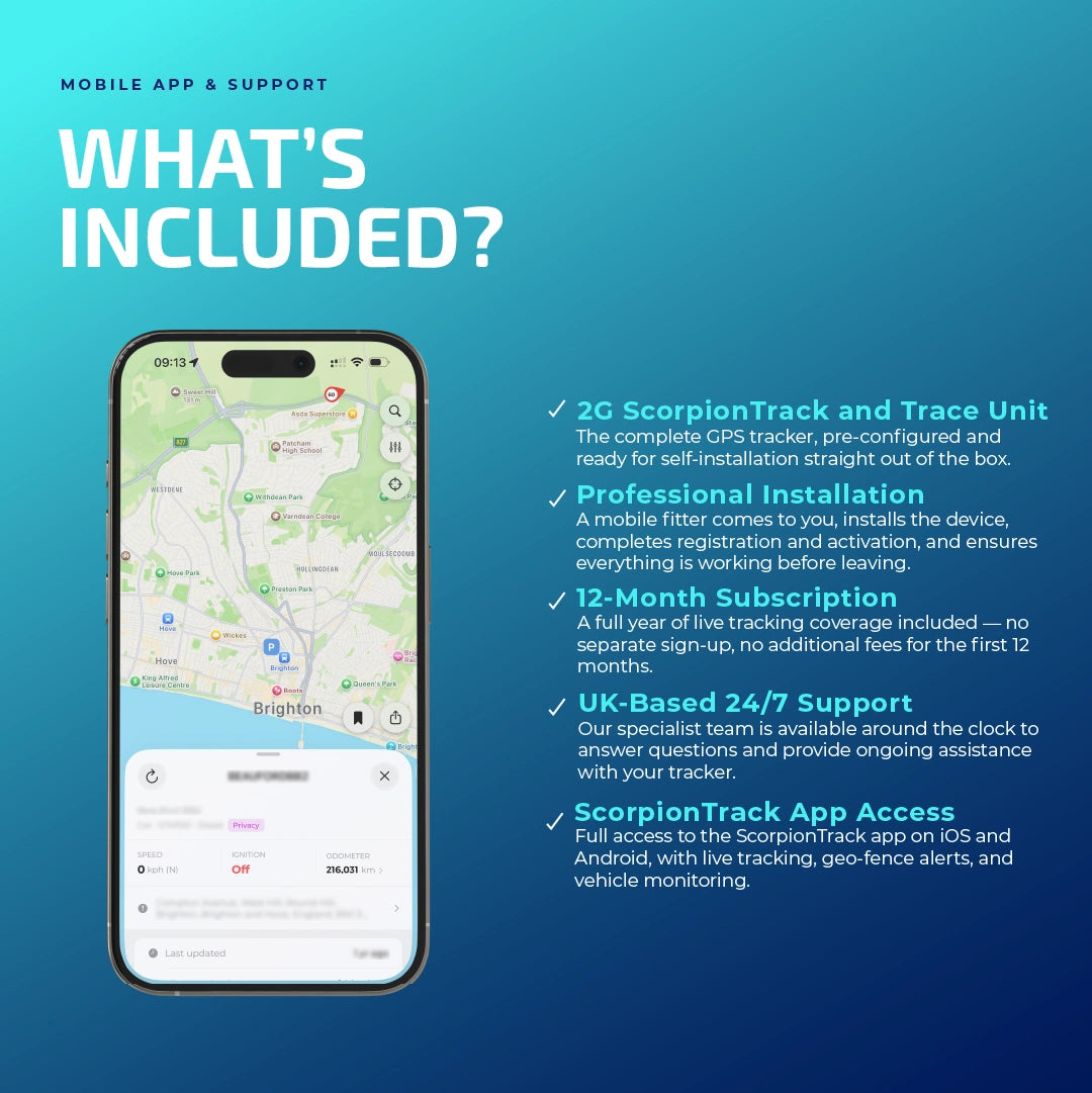 2G ScorpionTrack and Trace Install App - Tracker Team