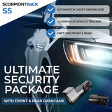 Ultimate Security Package with Front & Rear Dashcams: Autowatch Ghost Immobiliser 3, Scorpion S5 Vehicle Tracker & GNET ONX (F+R) Dashcam