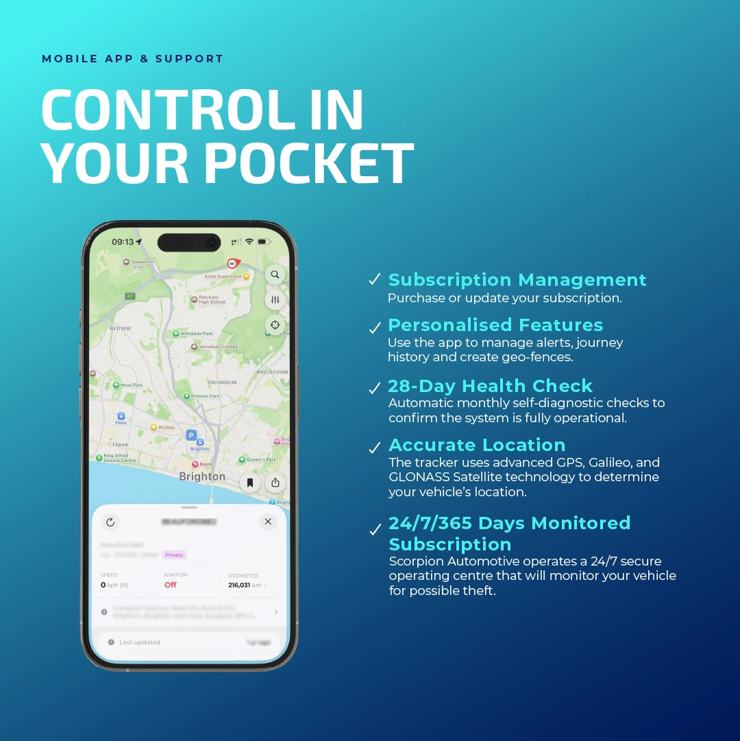 ScorpionTrack S7 Driver ALS Tracker App - Tracker Team