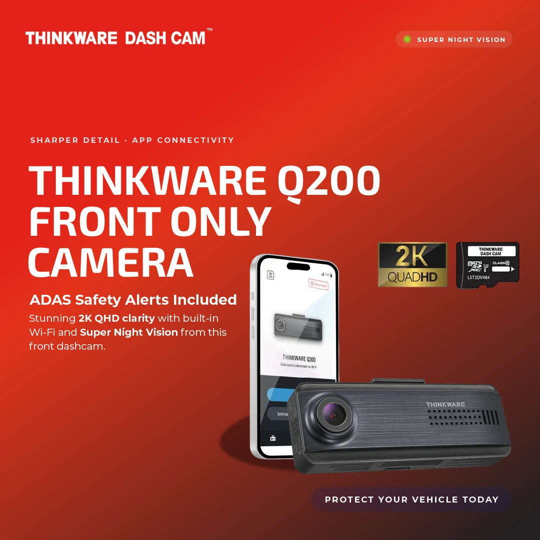 Thinkware Front Facing Q200 - Tracker Team