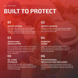 Thinkware Q200 Front and Rear Key Features - Tracker Team
