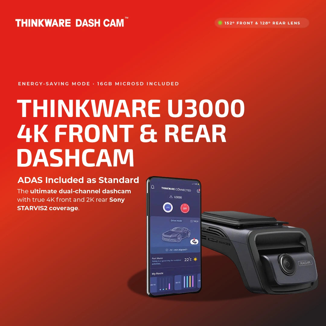 Thinkware U3000 Front and Rear - Tracker Team