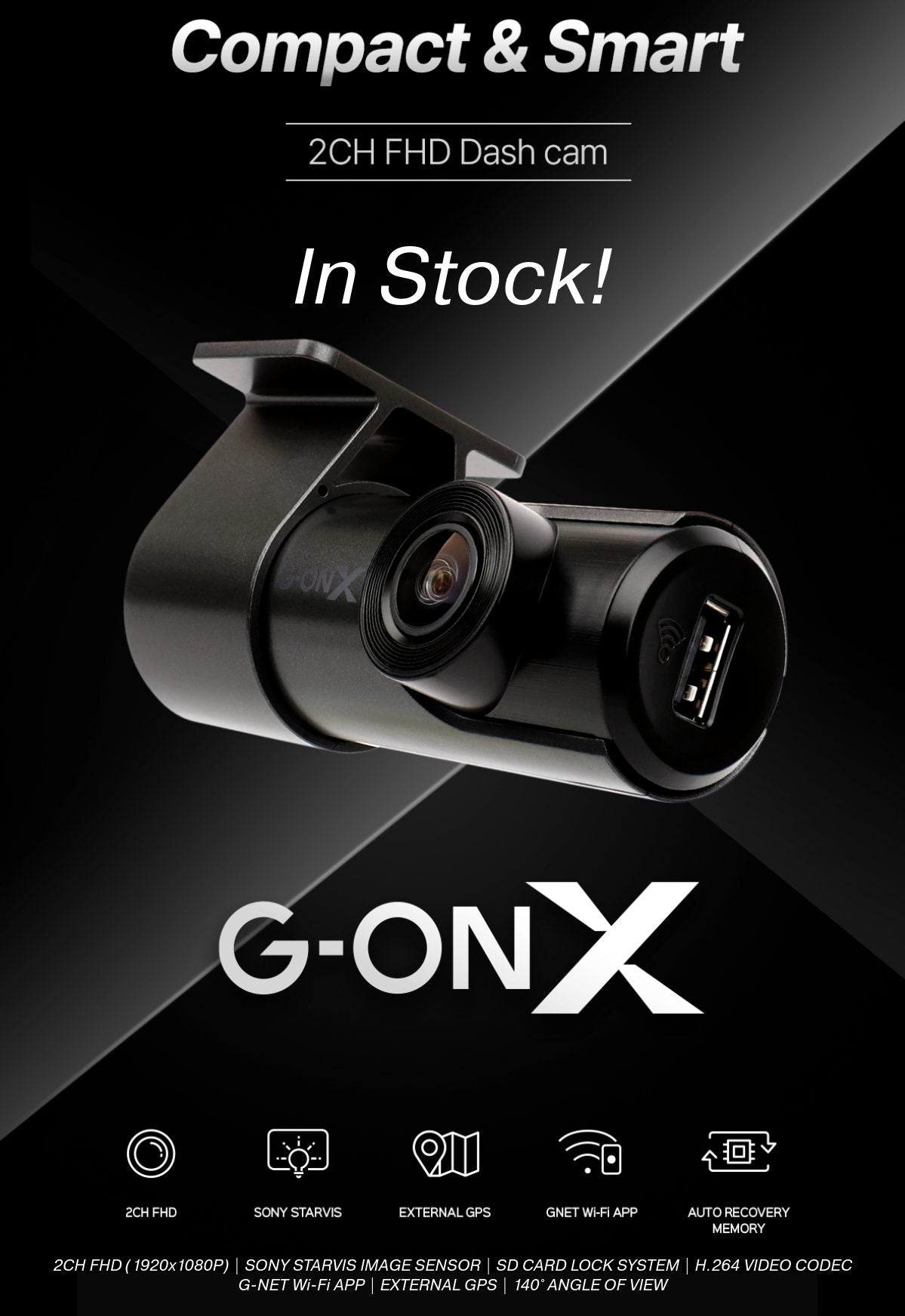 G-ONX Front & Rear Dashcam